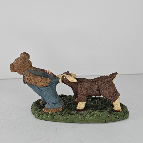 Storybook Collection Carolyn Carpin Bear And Billy Goat Figurine 1984 - Picture 5 of 8